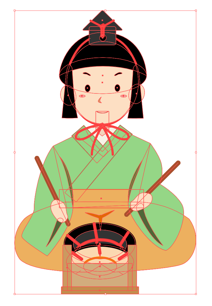 【Illustrator】フチを濃くする水彩風表現（１）